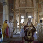 Slujbă arhierească la Parohia „Sfinții Trei Ierarhi” din Chișinău