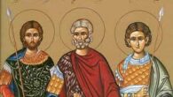 Sfinţii Mucenici Prov, Tarah şi Andronic au trăit pe vremea împăratului Diocleţian (286-305) şi fiind pârâţi de unii păgâni că sunt creştini, au fost prinşi pe când se aflau în […]